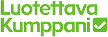 Luotettava kumppani -logo